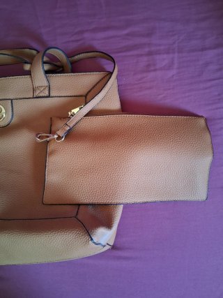 Bolso Shopper de Mujer Marrón Claro.