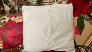 Fodera cuscino vintage anni 60 cm 35x35 ricamata
