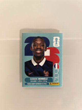 Cromo de Dembele Panini mundial