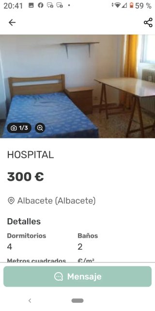 Alquilo piso para julio y agosto por habitaciones