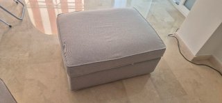 Funda Sofá KIVIK 3 Plazas Gris(Tallmyrs blco/negro