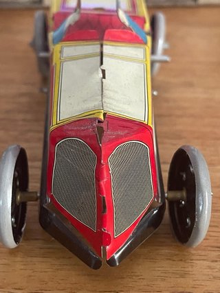 Coche carreras PAYÁ 1905 hojalata con caja