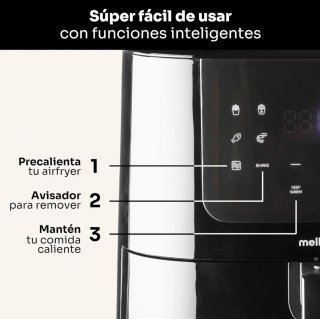 Freidora de aire Mellerware de 4.3L