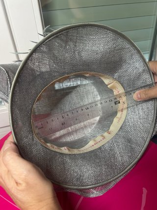 Sombrero fiesta Rosario Berrocal plata