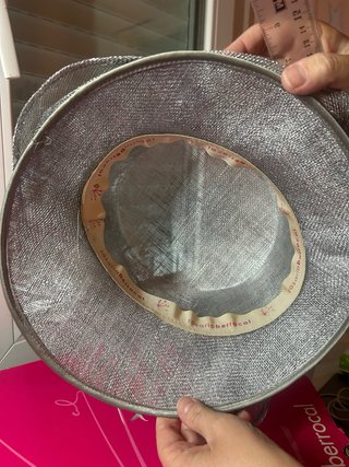 Sombrero fiesta Rosario Berrocal plata