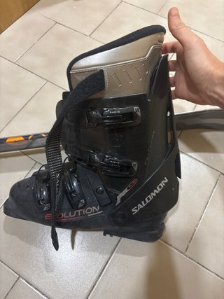 Esquís Quechua MRZ 700 con fijaciones