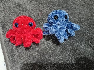 Colgante pulpo ganchillo