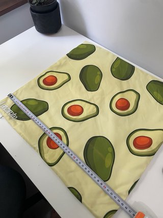 Funda cojín aguacate