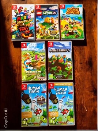 Nintendo Switch Neón + 7 Juegos + Kit Completo de