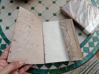 Libreta de piel hecha a mano India.