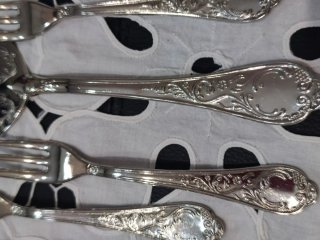 Set posate dolci vintage argentate
