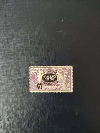 Sello España 1938 Fiesta del Trabajo. Edifil 761