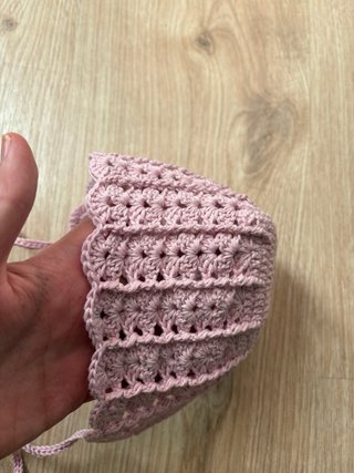 Conjunto Capota y Patucos hecho a mano 3-6 meses