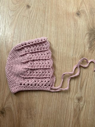 Conjunto Capota y Patucos hecho a mano 3-6 meses