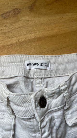 Pantalones campana beige BROWNIE