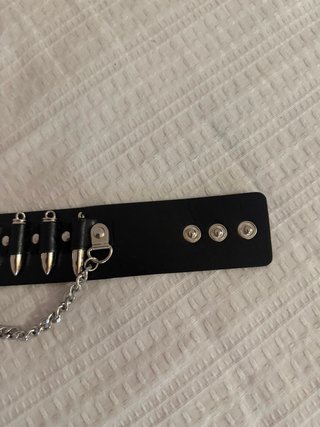 Pulsera Punk con Cadena y Balas