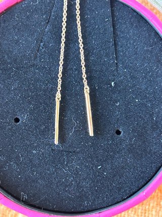 PAR PENDIENTES TOUS ORO 18k TOPACIOS CERTIFICADOS!