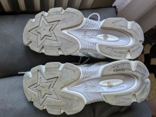 Zapatillas Dior Chrono Mujer Plata/Blanco