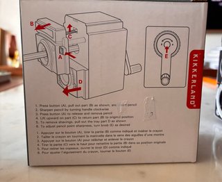Affilatore per matite in stile fotocamera vintage