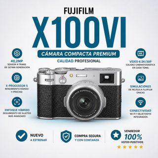 Fujifilm X100VI Cámara Compacta Premium
