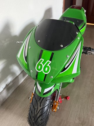 Mini Moto Deportiva Verde