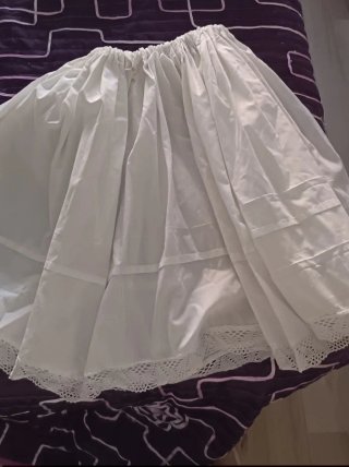 Enagua Baturra Niña Blanca