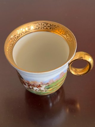Juego café Porcelana Limoges Antigua