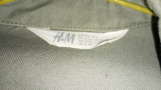Chaqueta H&M sarga verde oliva
