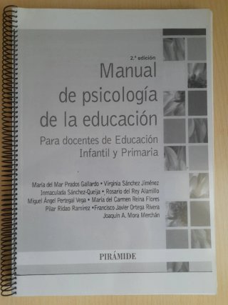 Manual de psicología de la educación