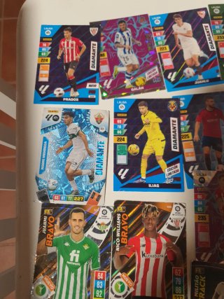 Lote 13 cromos brillantes Adrenalyn La Liga