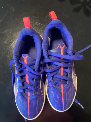 Zapatillas Fútbol Sala Niño Azul/Rojo