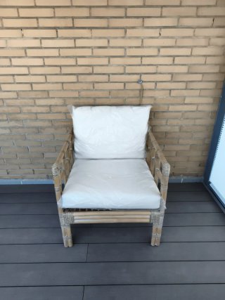 Sillón de jardín de bambú