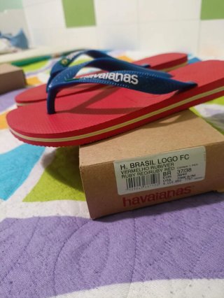 Havaianas Rojas Talla BR 37/38 EUR 39/40