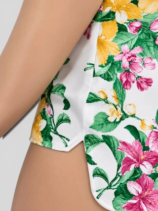 Camiseta Ramos Florales Mujer. T.M (38). Lefties