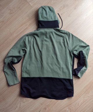 Sudadera Nike con Capucha y Cremallera (Kaki/Negro