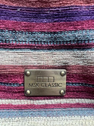 Bolso MSK CLASSIC rayas rosa y morado