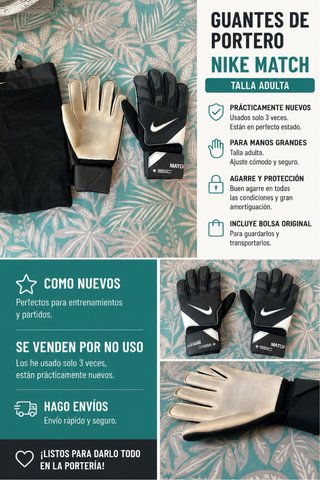 Guantes Portero Nike Match Talla Adulto