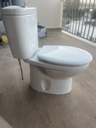 Inodoro WC porcelana blanco