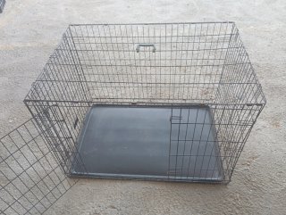Jaula metálica plegable para mascotas