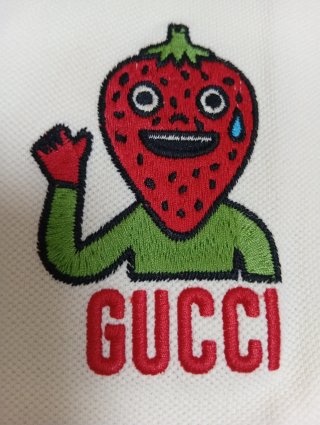 Polo Gucci Fresa Bordada