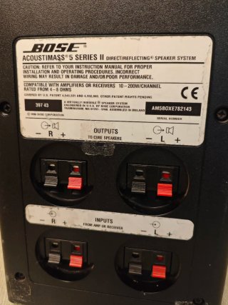 Bose Acoustimass 5 serie II satélites AM-5