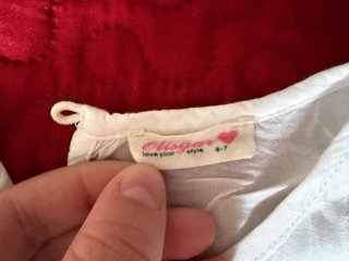 Camisa blanca niña