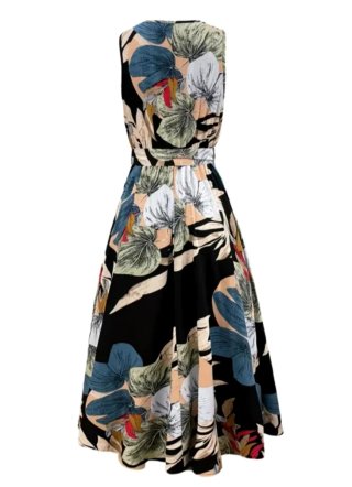 Vestido largo floral XXL