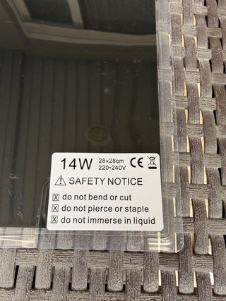 Resistencia calor semilleros 14W