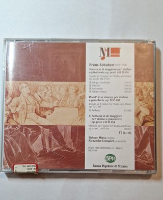 CD Franz Schubert Shlomo Mintz Alexander Lonquich