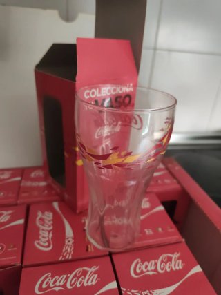 Vaso Coca-Cola Cristal Mundial Fútbol Vintage