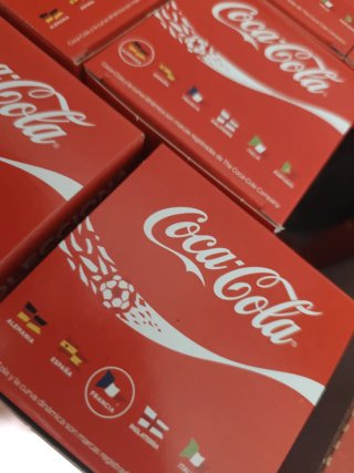 Vaso Coca-Cola Cristal Mundial Fútbol Vintage