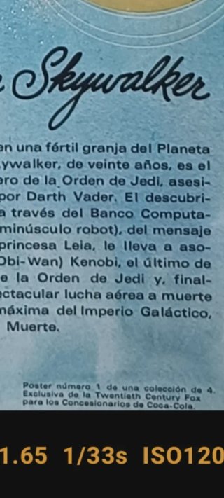 Colección 4 Posters Star Wars Coca-Cola 1977