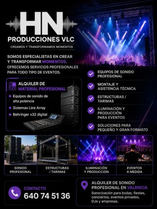 Alquiler de sonido profesional