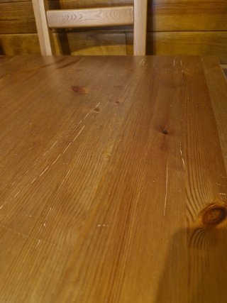 Mesa de comedor extensible de madera + 6 sillas